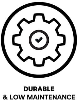 Durable and low maintenance - Saltire